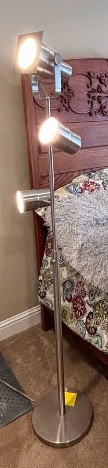 Photo of free Floor lamp (silver) (Cambrian areA) #1