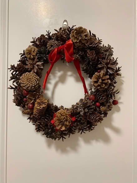 Photo of free 2 Pine cone Christmas wreaths (Vanier Parkway at Queensway) #2