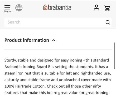 Photo of free Brabantia Ironing Board (Brentford, TW8) #4