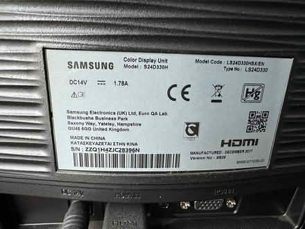 Photo of free 24 inch monitor (Cheam SM1) #3