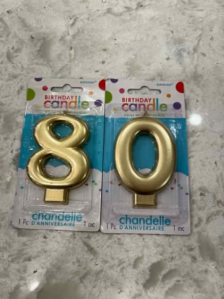 Photo of free 80th birthday candles (North Oakville) #1
