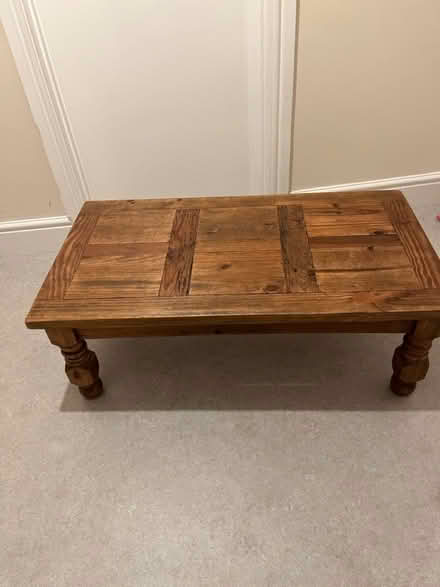 Photo of free Pine coffee table (Hereford white cross) #1
