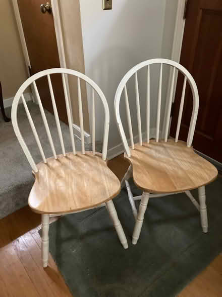Photo of free Wooden Dining chairs (Oakton Park in skokie) #1