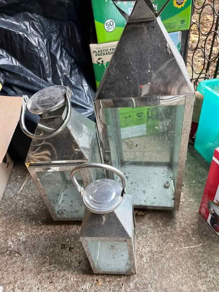 Photo of free Trio of glass lanterns (Fobbing SS17) #1