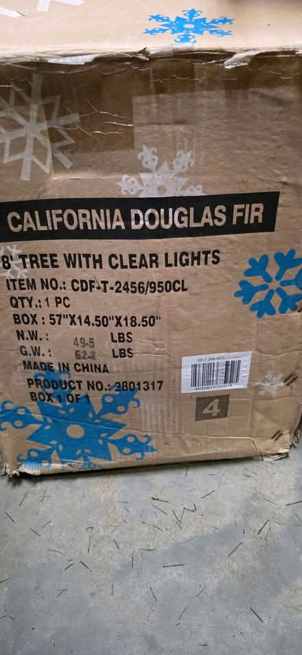 Photo of free 8' Christmas tree, no lights (Hendersonville) #1