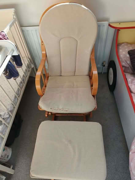 Photo of free Rocking chair with matching footstool (Great Dunmow CM6) #1