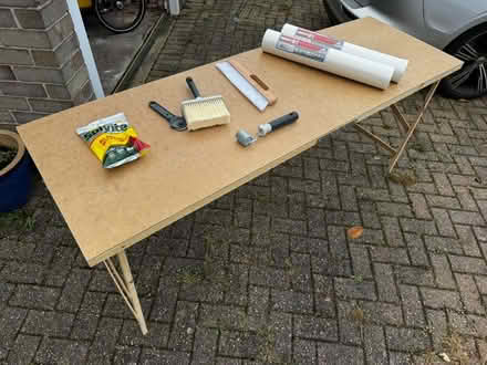 Photo of free Wallpapering table, kit, and lining paper (Lodge Moor S10) #1