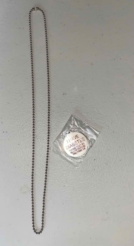 Photo of free Diabetic Medical ID Necklace (Ridgefield, CT) #1