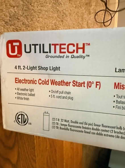 Photo of free New (still in box) Shop Light (Courts of Four Seasons) #1