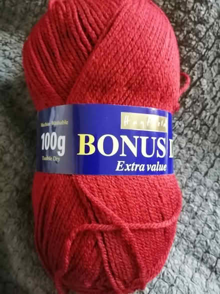 Photo of free 100g ball scarlet acrylic (Worcester) #1