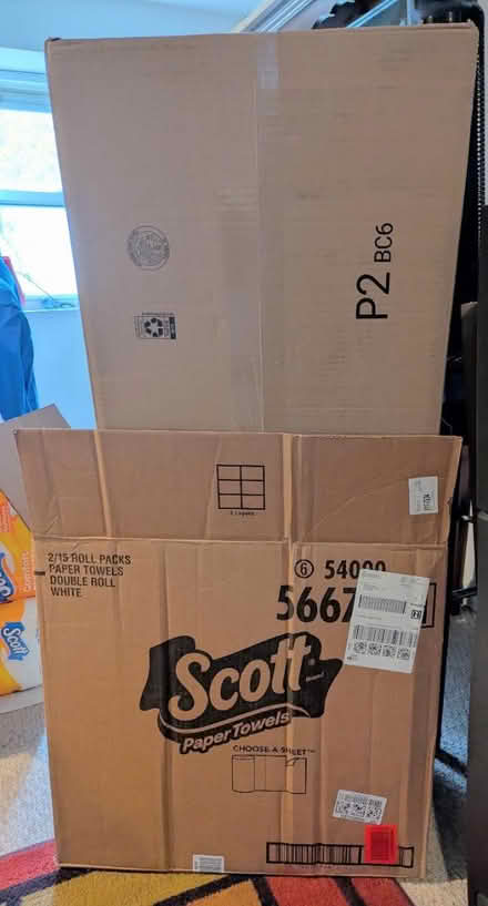 Photo of free 5 Medium/Large Moving Boxes (Dumont) #1