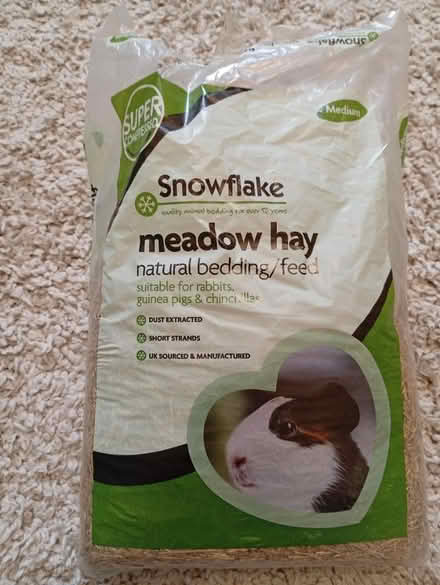 Photo of free 3/4 bag of meadow hay, rabbit etc (Buxworth SK23) #1