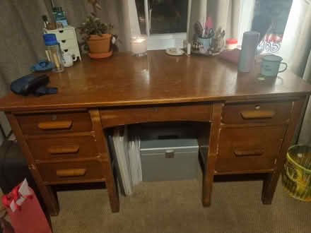 Photo of free Wooden desk (Tonbridge) #1