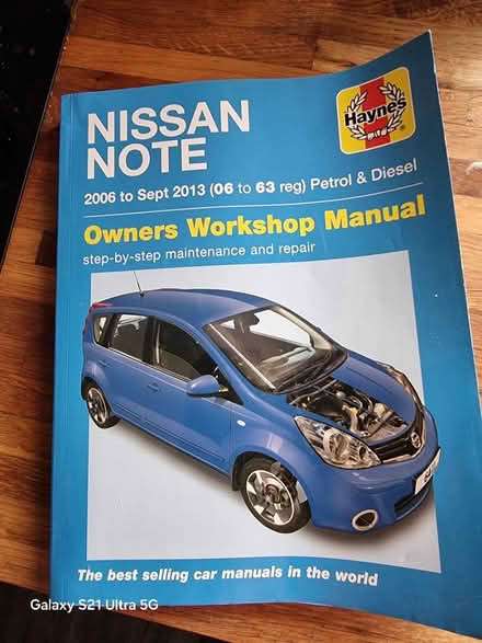 Photo of free Haynes Nissan Note manual (Steventon OX13) #1