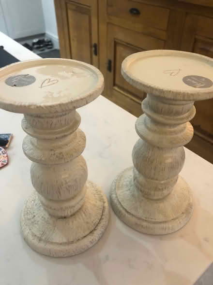 Photo of free Two grey candlesticks (Ware SG12) #1