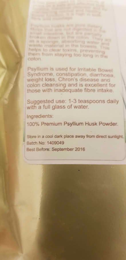 Photo of free Psyllium Husk Powder (Church RG2) #2