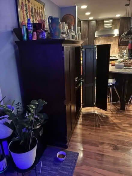 Photo of free Solid wood computer armoire (Annandale) #4