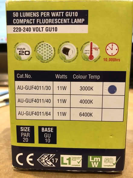 Photo of free CFL light bulbs - GU10 fitting (Morden SM4) #4