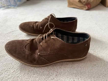 Photo of free Brown suede smart shoes size 12 (Shirley, Majors Green B90) #2