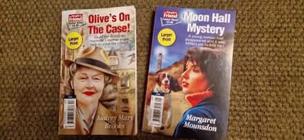 Photo of free Two larger print fiction books (Upper Weston, Bath) #1