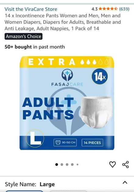 Photo of free Large incontinence pants (South Chailey Lewes) #1