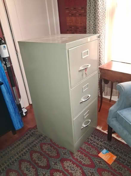 Photo of free 3-dr Steel file cabinet (Bryant) #1