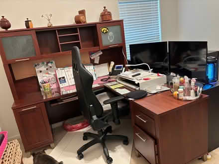 Photo of free L Shape Desk with Hutch (Sebastian) #1