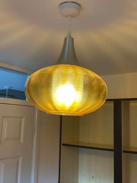 Photo of free Retro decorative glass light fitting (Brasenose OX11) #2