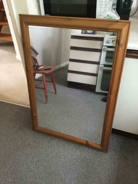 Photo of free Pine surround mirror (SN3 Liden) #1