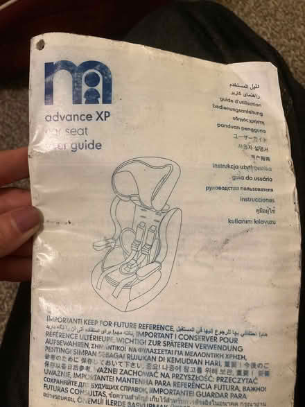 Photo of free Mothercare groups 1,2&3 car seat (Hampton Hill TW11) #2