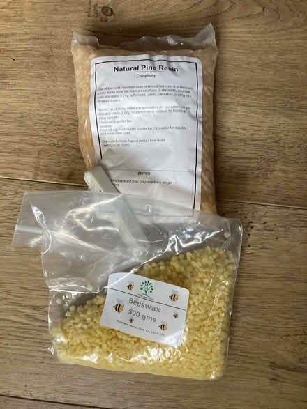 Photo of free Pine resin and beeswax pellets (Loughborough LE11) #1