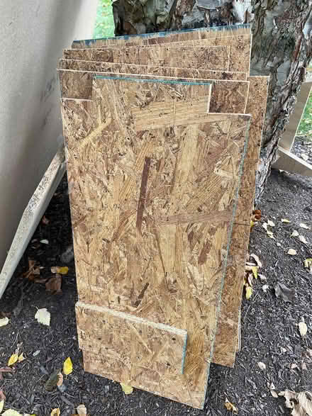 Photo of free Fiberboard Shelf Pieces (Winchester) #1