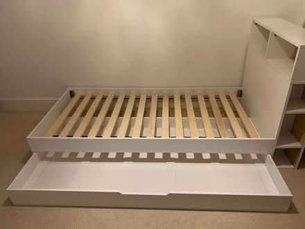 Photo of free Single bed with in-built shelves and trundle (Fordwich SG14) #1