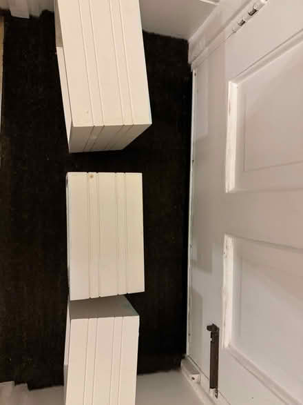 Photo of free 3 white storage square shelves (Se114sp) #1