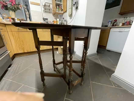 Photo of free old antique fold out card table (WV13 Willenhall) #2