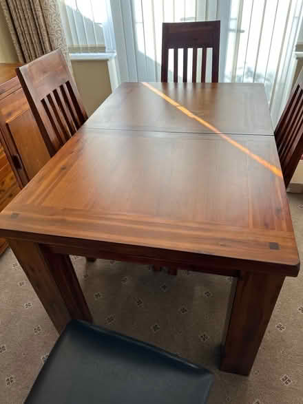 Photo of free Extending dinning table and 4 chairs (Wickford SS11) #2