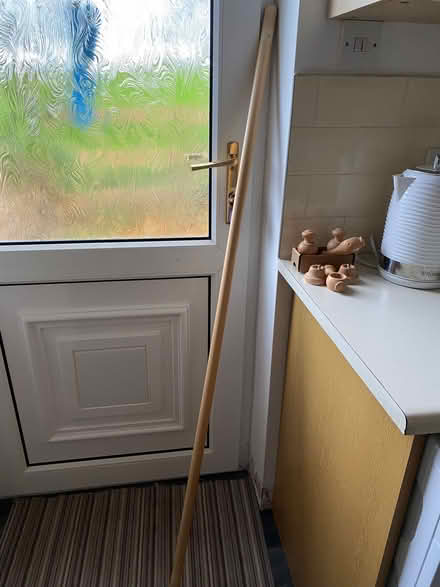 Photo of free 5ft light oak curtain pole (Greystoke CA11) #1