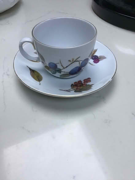 Photo of free Royal Douoton Evesham cup & saucer (Oldfield Park) #1