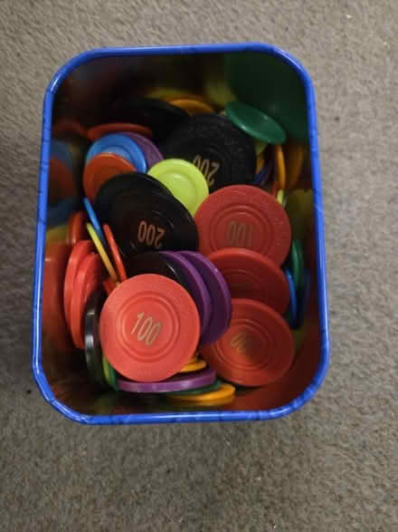 Photo of free Small tin of poker chips (Little Heath RG31) #1