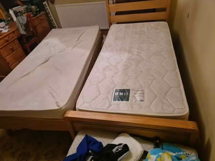 Photo of free Wooden single bed and truckle bed (Ham KT2) #3