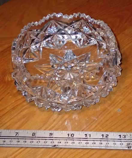Photo of free A heavy cut glass sweet dish (Fairfield LA1) #1