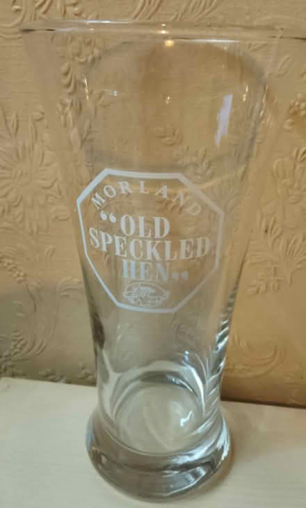 Photo of free 6 x Old Speckled Hen pint glasses (Bramshall ST14) #2