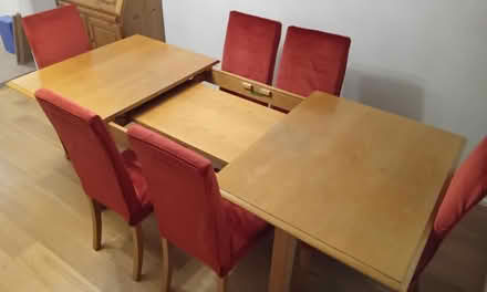 Photo of free Oak dining table and six chairs (Garden City OX5) #2