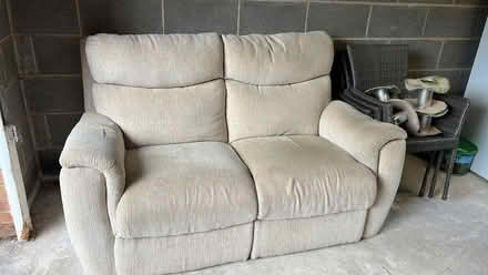 Photo of free Sofa and matching chair (Chesterfield) #2