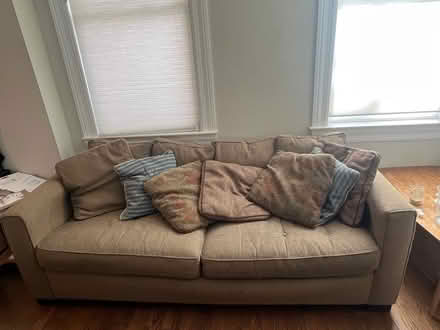 Photo of free Brown couch (Petworth/Park Virw) #1