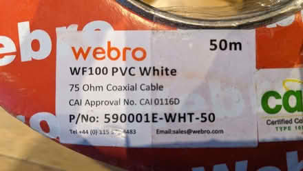 Photo of free New Unused Coaxial Satellite/Aerial Cable (Bramcote Hills NG9) #3