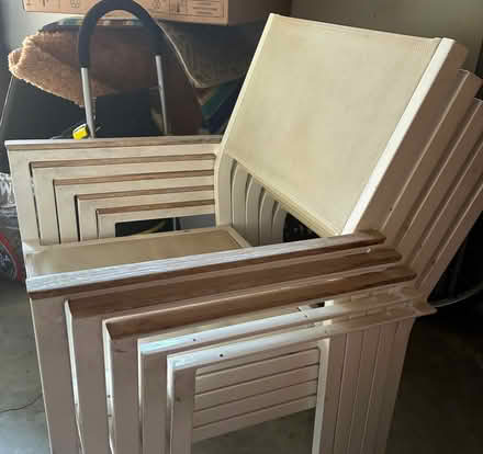 Photo of free 5 patio chairs (west Cupertino) #2