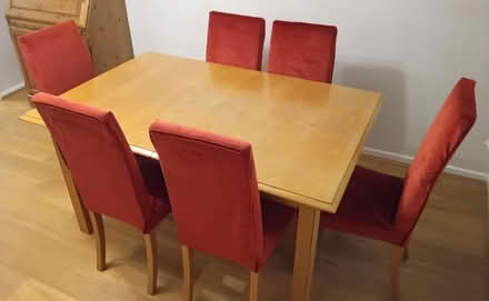 Photo of free Oak dining table and six chairs (Garden City OX5) #1