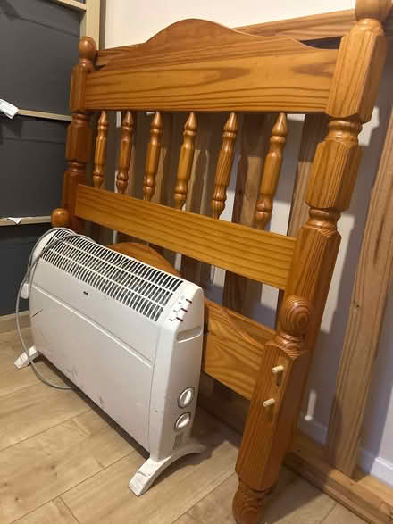Photo of free Single bed frame and heater (Bletchley MK3) #1
