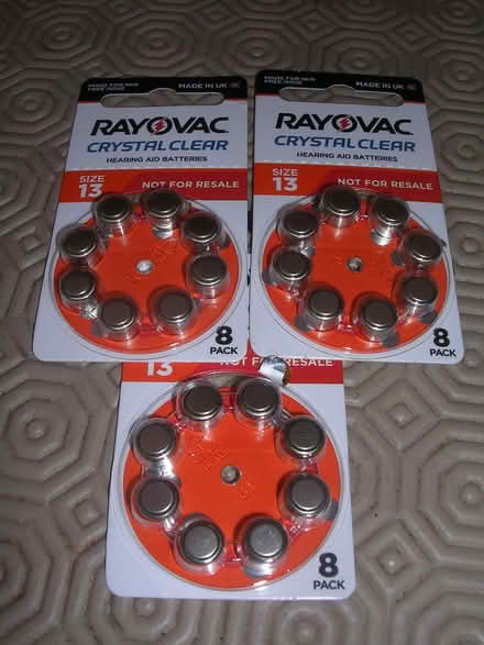 Photo of free 24 Hearing Aid Batteries size 13 (Hillmorton CV21) #1